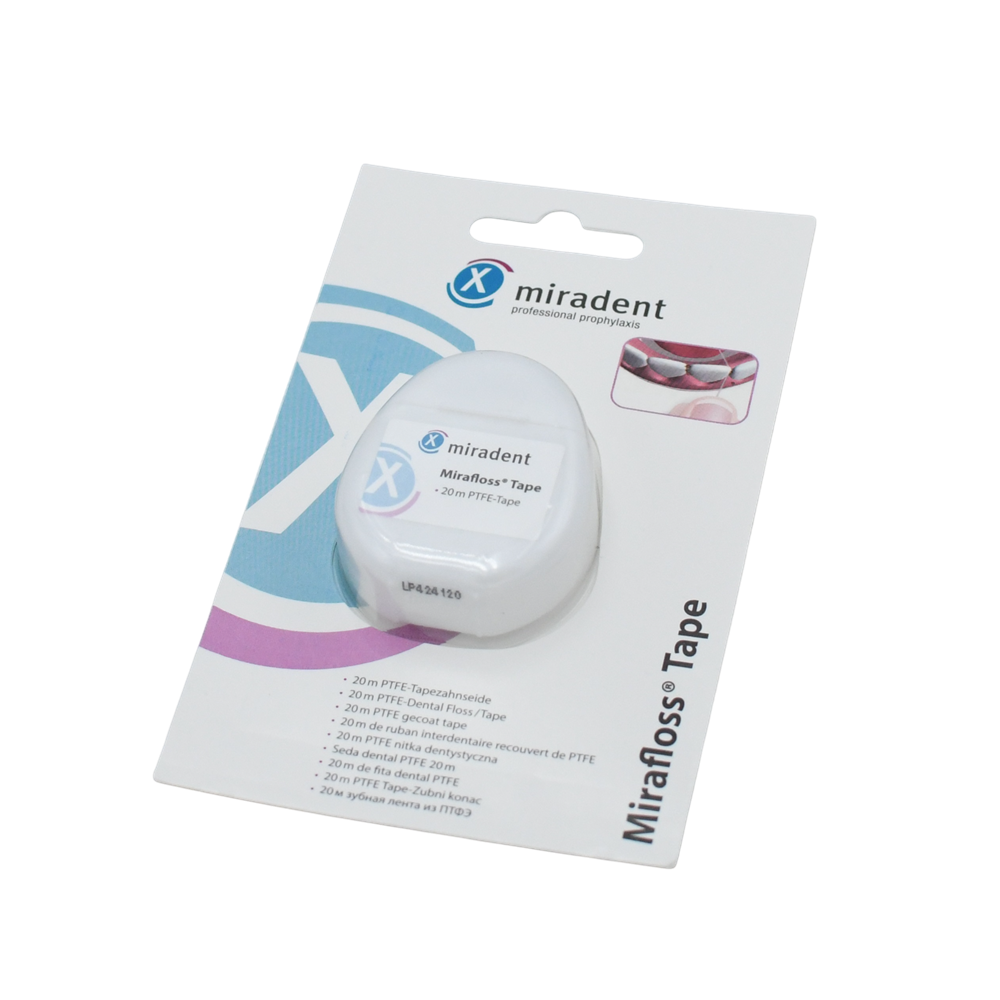 Fil dentaire soie Mirafloss PTFE 20m - HAGER & WERKEN