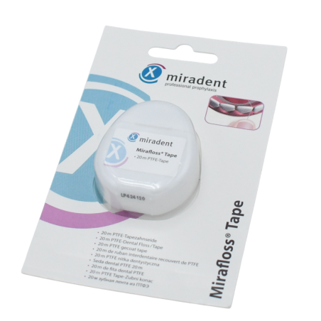 Fil dentaire soie Mirafloss PTFE 20m - HAGER & WERKEN