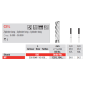 Fraise en carbure de tungstène C21L pour finition / fissures 5 pièces - EDENTA Fraise en carbure de tungstène C21L pour finition / fissures 5 pièces - EDENTA