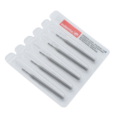 Fraise en carbure de tungstène C21L pour finition / fissures 5 pièces - EDENTA
