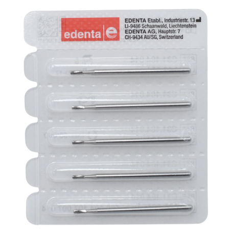 Fraise en carbure de tungstène pour des fissures / finition 5 pcs - EDENTA