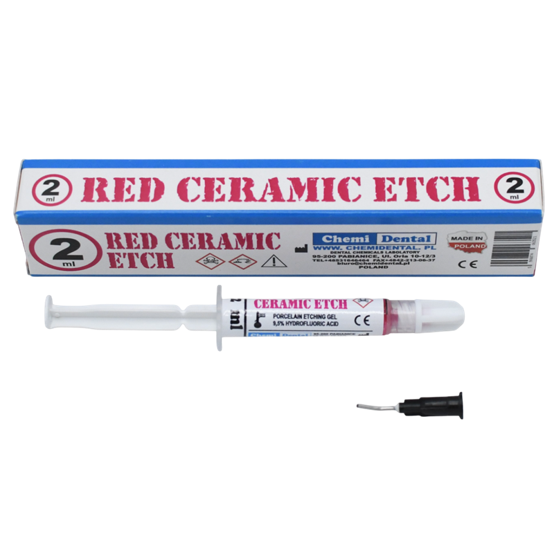Rouge ceramique etche 9.5 % seringue - CHEMI DENTAL
