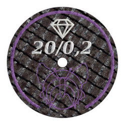 Disques renforces à séparer en diamant pour porcelaine et zircone  20 pièces - MOTYL
