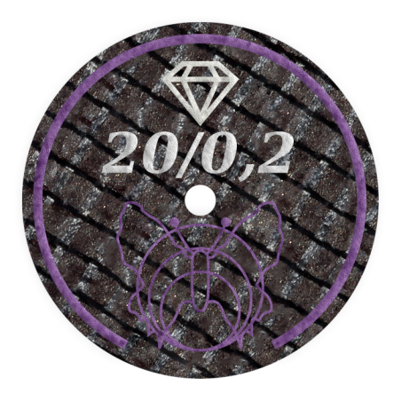 Disques renforces à séparer en diamant pour porcelaine et zircone 20 pièces - MOTYL