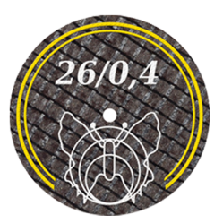 Disques à séparer renforces 26 x 0.4 BF  20 pièces - MOTYL