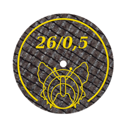 Disques à séparer renforces 26 x 0.5 BF  20 pièces - MOTYL
