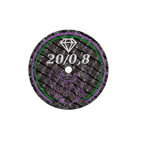 Disque renforce 20 x 0.8 à séparer en diamant pour porcelaine et zircone - MOTYL