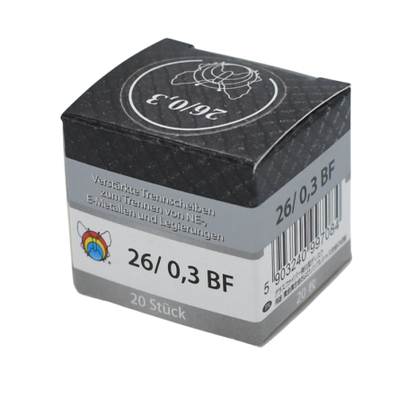 Disques renforces à séparer 26 x 0.3 BF 20 pièces - MOTYL