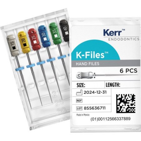 Limes dentaires B6 K- Files 21 mm 6 pcs - KERR