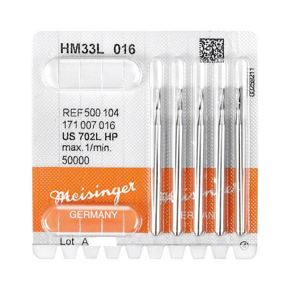 Fraises dentaire  fissures  HM33L  5 pièces  - Hager & Meisinger GmbH