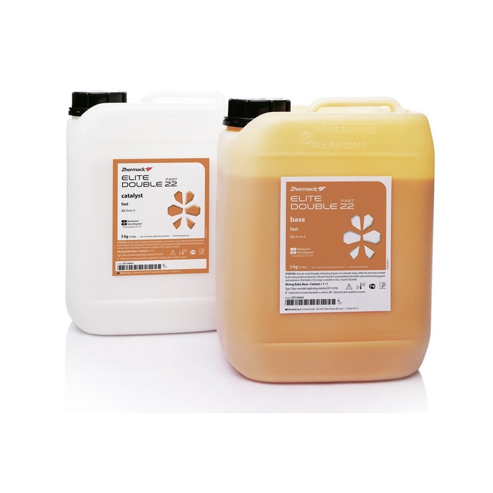 Elite® double 22 Fast 10L ( 5+5 )  silicone pour la duplication  - ZHERMACK