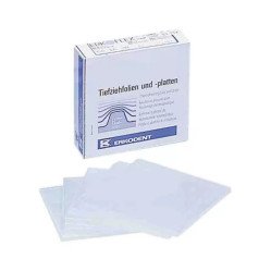 Erkoflex 125 x  125 mm carre,  transparente 10 pcs - ERKODENT
