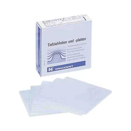 Erkoflex 125 x 125 mm carre, transparente 10 pcs - ERKODENT