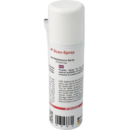 Spray antireflet IP Scan Spray Ultra Fine Premium pour numérisation 3D CAO/FAO sans TiO2 200 ml - IP DIVISION