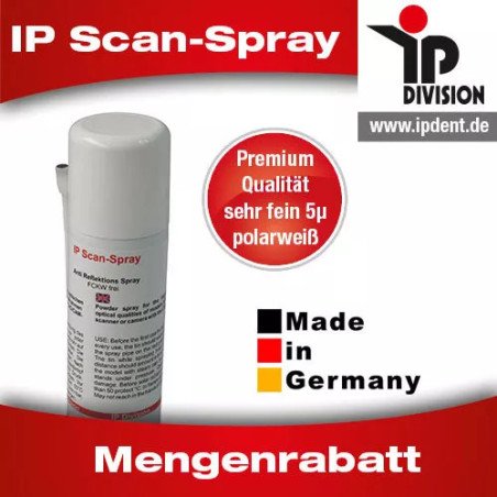 Spray antireflet IP Scan Spray Ultra Fine Premium pour numérisation 3D CAO/FAO sans TiO2 200 ml - IP DIVISION