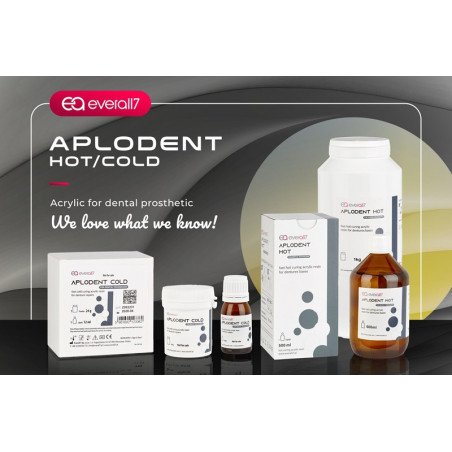 Résine de base Aplodent COLD liquide + poudre - EVERALL7 (ECHANTILLON)