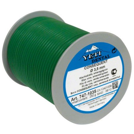 Fil de cire en bobine vert émeraude CONSEQUENT - YETI DENTAL