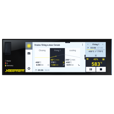 Four à céramique pressée sous vide avec table élévatrice VL 01/12 LB Press - NABERTHERM