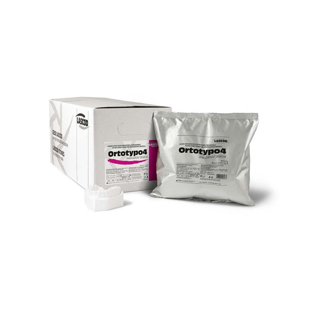 Plâtre orthodontie extra dur type 4 Ortotypo 4  Sachet de 2 kg - LASCOD