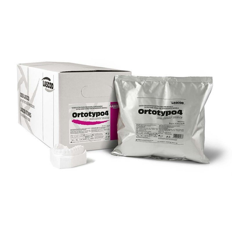 Plâtre orthodontie extra dur type 4 Ortotypo 4 Sachet de 2 kg - LASCOD