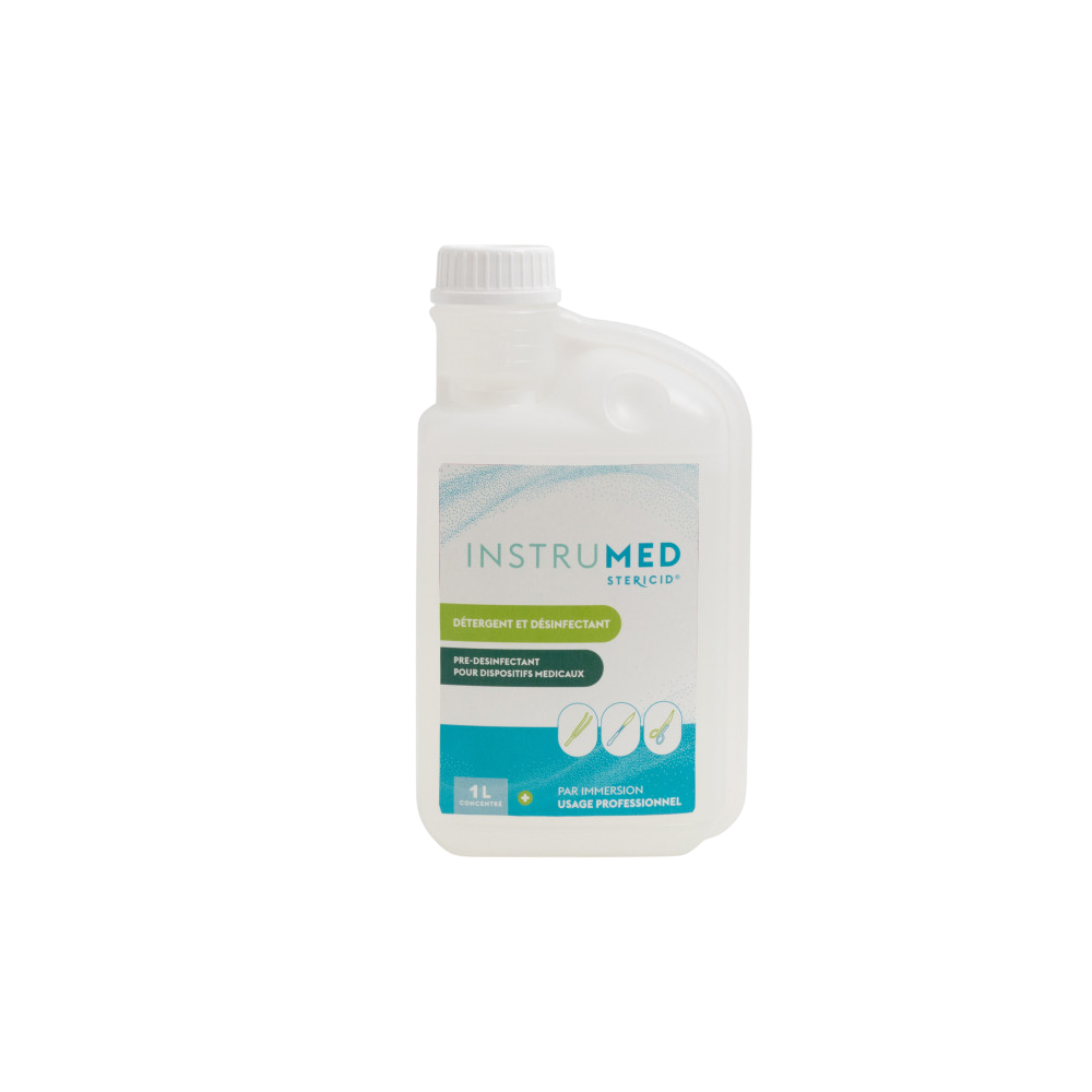 Détergent & Désinfectant Instrumed Stericid - Pour dispositifs médicaux - Bidon 1 L - STERIDIS