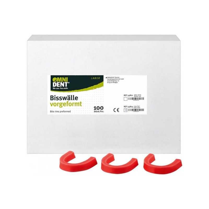 Cire en arcade pack de 100 pcs couleur rouge - OMNIDENT