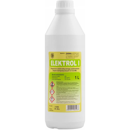 Liquide électrolytique pour polissage Cr-Co-Mo 1 L - CHEMA