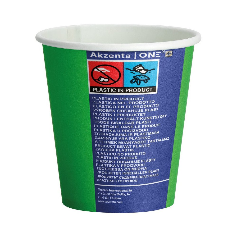 Gobelets Papier 180 ml couleurs 1000 pcs - AKZENTA