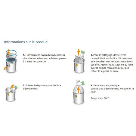 Séparateur bac de décantation plâtre 14 L - BDT