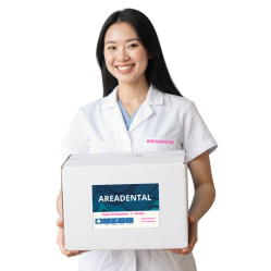 Essuie-mains pliés en V blancs 24 x 21cm 3200 pcs Economy pack - AREADENTAL