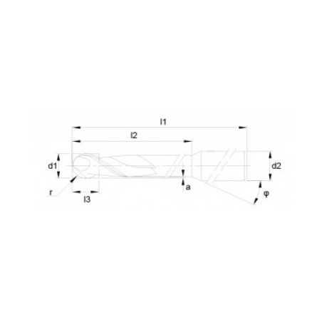 Fraise à boulets Ø 2,5 mm galvanisée revêtement diamant pour vitrocéramique - TOOLS4CADCAM
