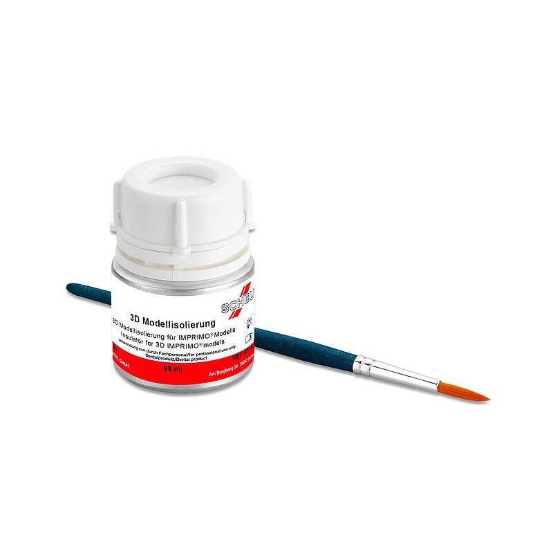 Isolation pour modèles imprimé 3D 65 ml + pinceau - SCHEU DENTAL Isolation pour modèles imprimé 3D 65 ml + pinceau - SCHEU DENTAL