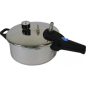 Pot / casserole à pression AQUA version acier inoxydable 4,5 l avec accessoires - AL DENTE