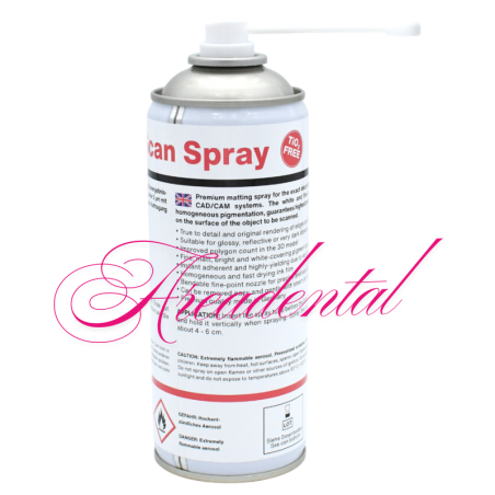 Scan Spray Ultra Fine Premium pour numérisation 3D CAO/FAO sans TiO2 400 ml - IPDENT