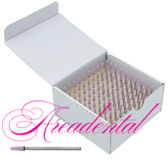 Abrasifs roses universelle pour des alliages métalliques 100 pcs - Edenta