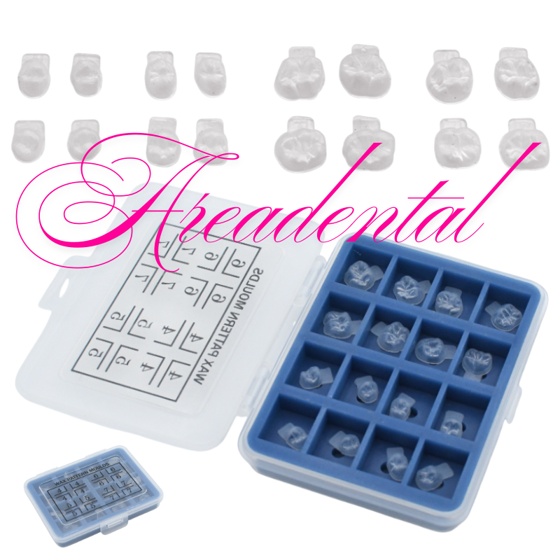 Moules en silicone pour fabriquer diffèrent formes dents 16 pcs - AREADENTAL