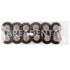 Brosse rond grand taille 3 rangés RLH 12 pcs - POLIRAPID