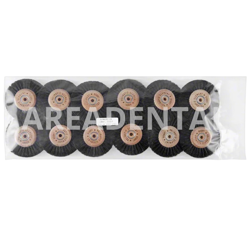 Brosse rond grand taille 3 rangés RLH 12 pcs - POLIRAPID