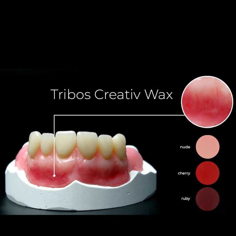 Tribos Creativ Wax gingiva en bloc 100 g - GEBDI