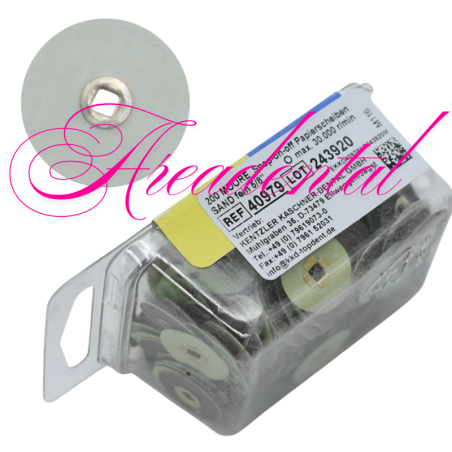 Disques papier 5/8 clipsables sand ponçage fin 200 pcs - MOORE