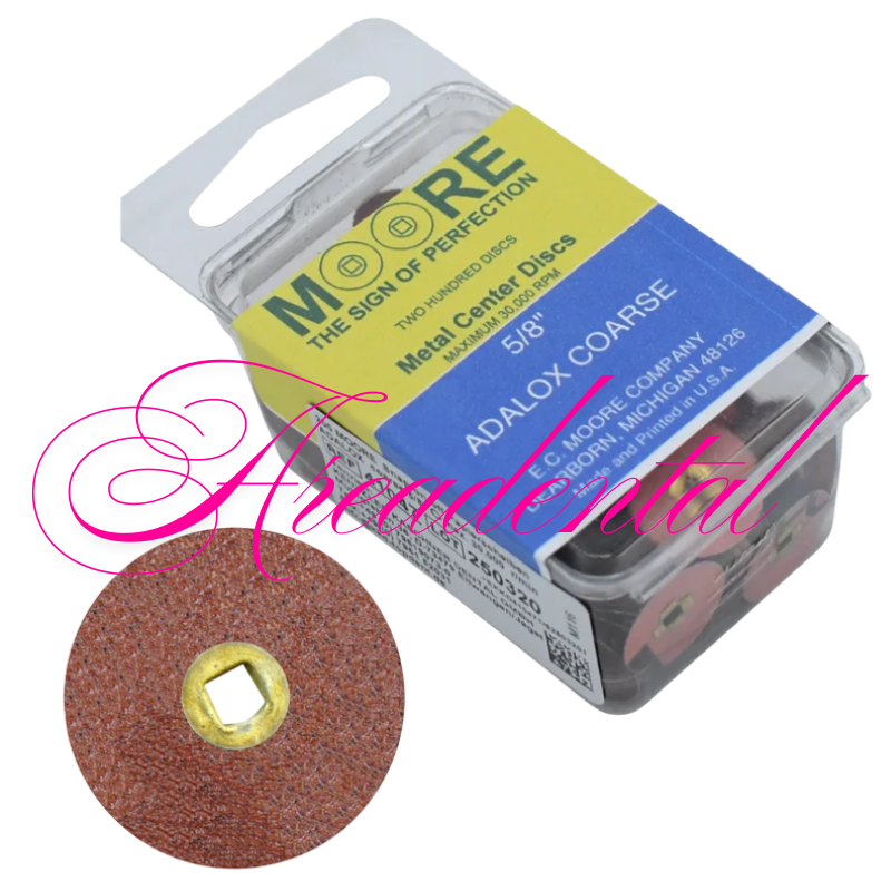 Disques papier 5/8 clipsables adalox 200 pcs - MOORE