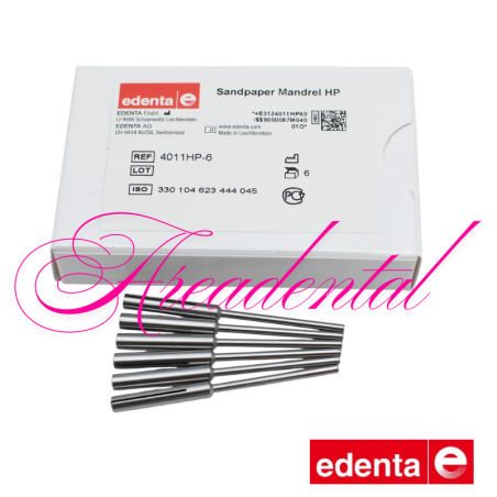 Mandrins pour papier verre boîte de 6 pcs - EDENTA