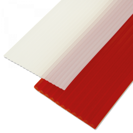 Bandes de cire utilitaires - 55 pièces - bâtonnets carrés 4,8 mm - rouge- KKD TOPDENT