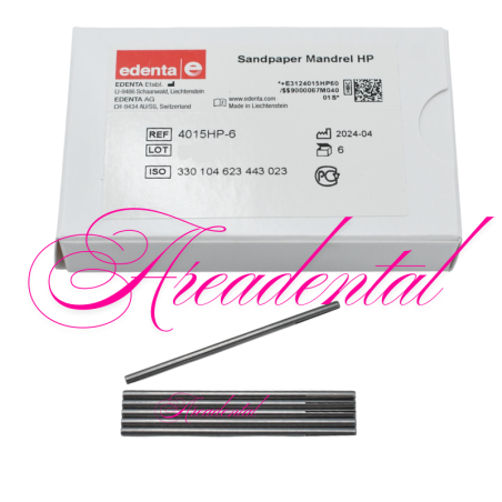 Mandrel HP Mandrins pour papier verre boîte de 6 pcs - EDENTA