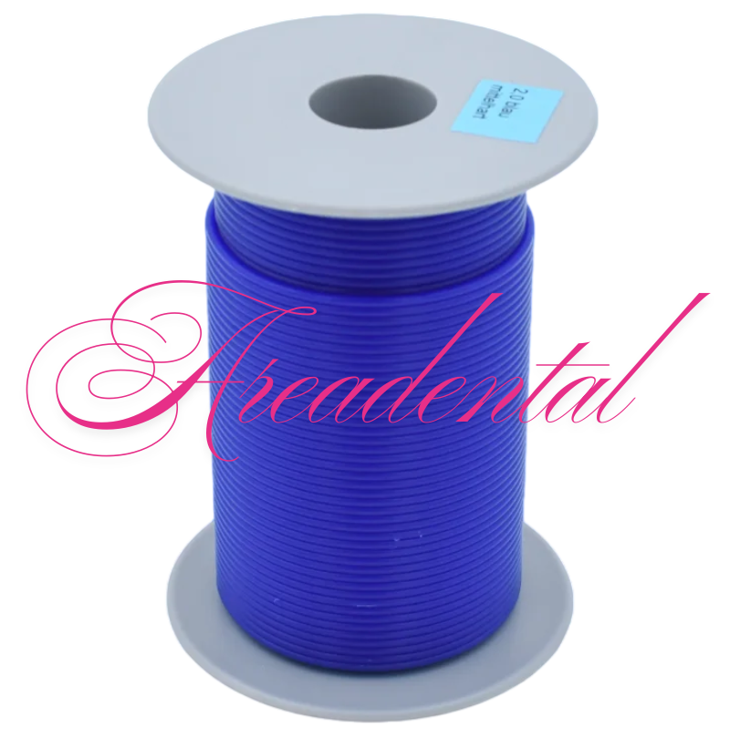 Fil de cire semi dur bleu 250 g - KKD TOPDENT