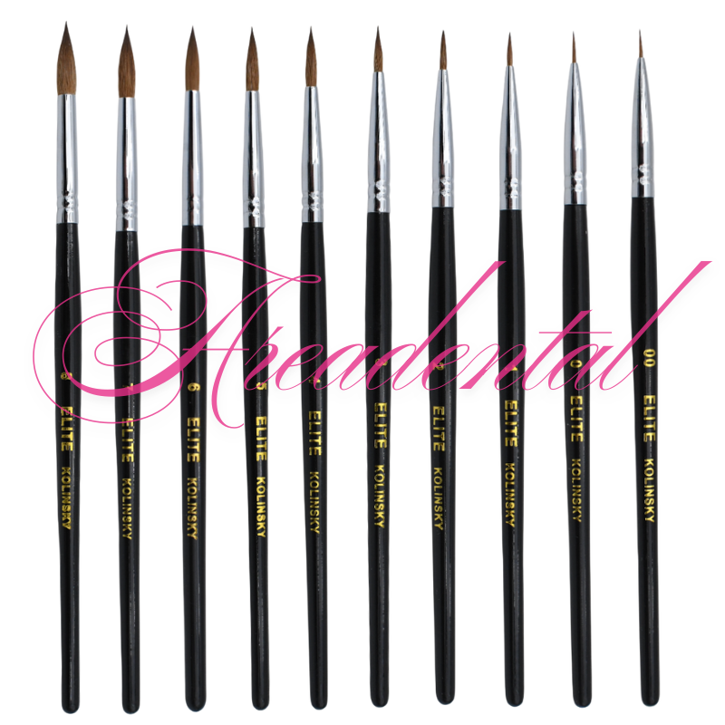 Pinceau céramiques Elite Kolinsky - AREADENTAL