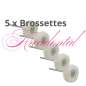 Brossettes miniatures montés, poils douces Ø 25 mm 5 pcs - AREADENTAL