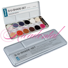 Cire à modeler S-U-SHADE-Set de 12 couleurs - SCHULER DENTAL