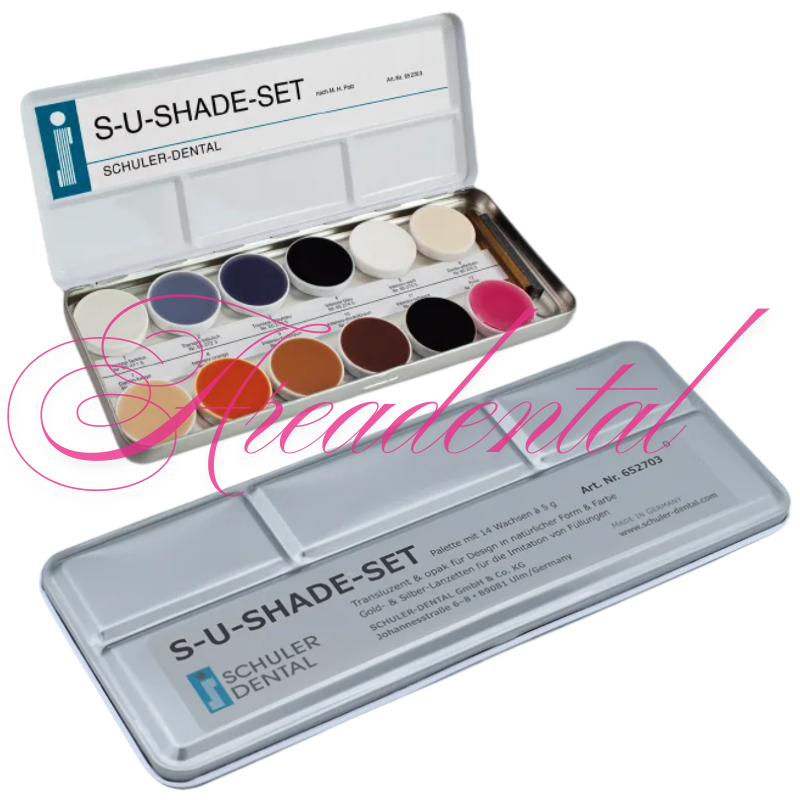 Cire à modeler S-U-SHADE-Set de 12 couleurs - SCHULER DENTAL