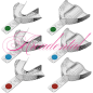 Set de portes empreintes perforés 6 pcs - ASA DENTAL Set de portes empreintes perforés 6 pcs - ASA DENTAL